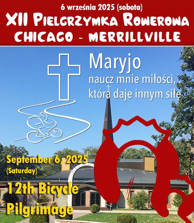 12th Bicycle Pilgrimage Chicago - Merrillville September 6, 2025