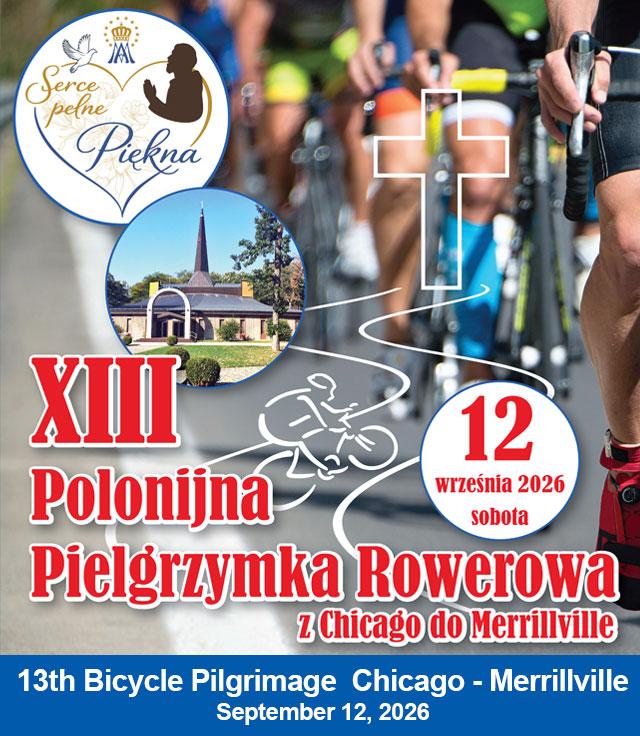 13th Bicycle Pilgrimage Chicago - Merrillville - September 12, 2026
